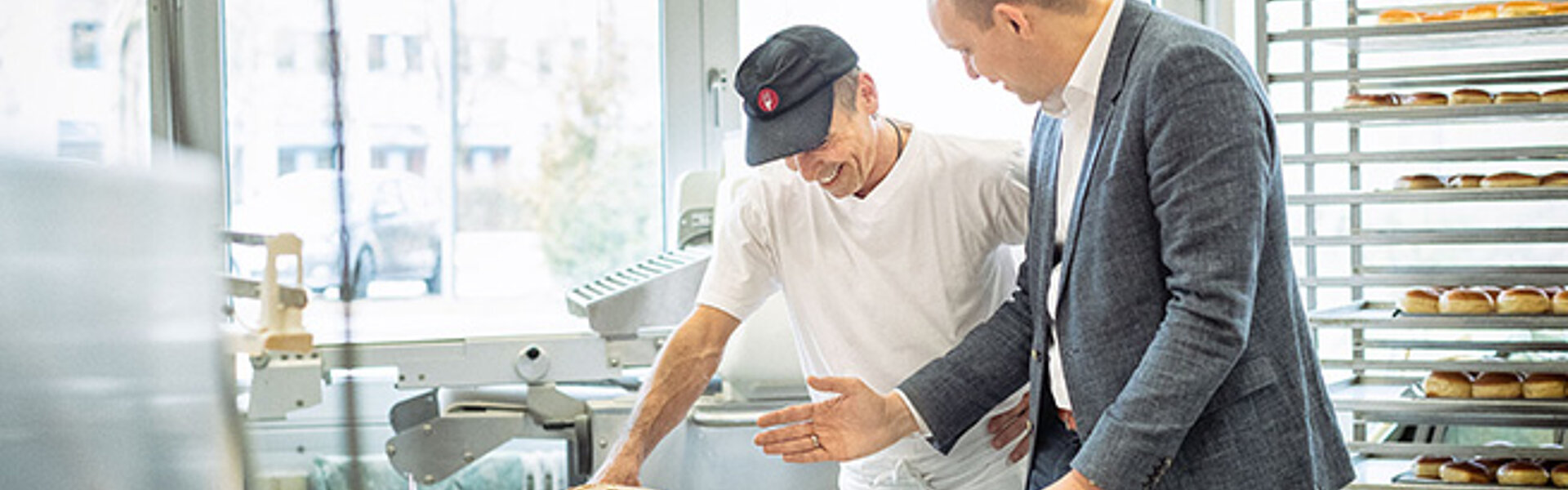 RTS Steuerberater und Mandant in der Bäckerei