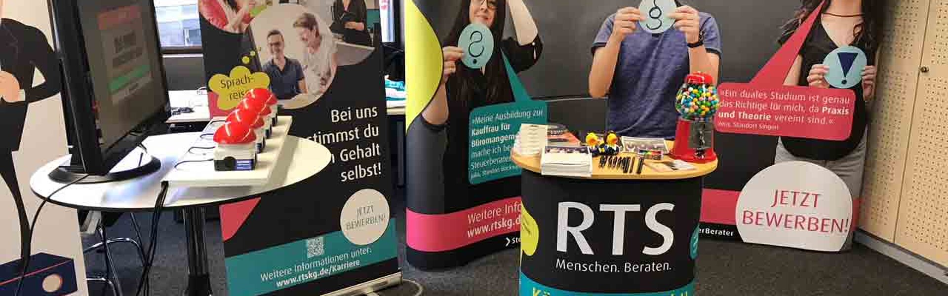 Azubimesse Stand RTS Steuerberater