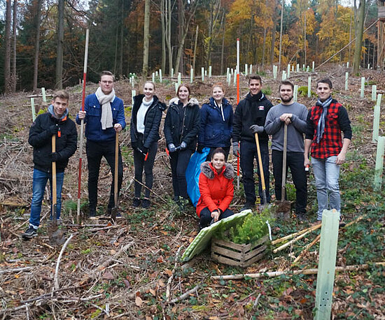 Azubis und Studenten Team